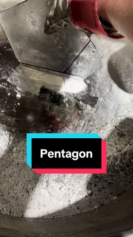 Making a pentagon shape! #moltenmetal #request #pentagon