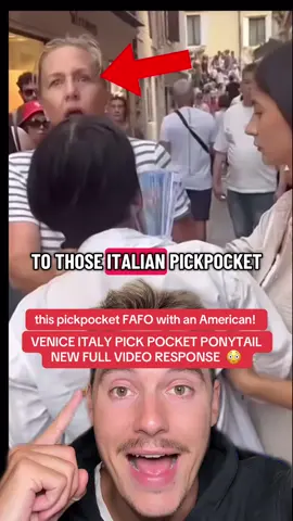 ITALIAN PICK POCKET GRAB PONY TAIL LADY RESPONSE UPDATE 😳 what do you think? 👀 