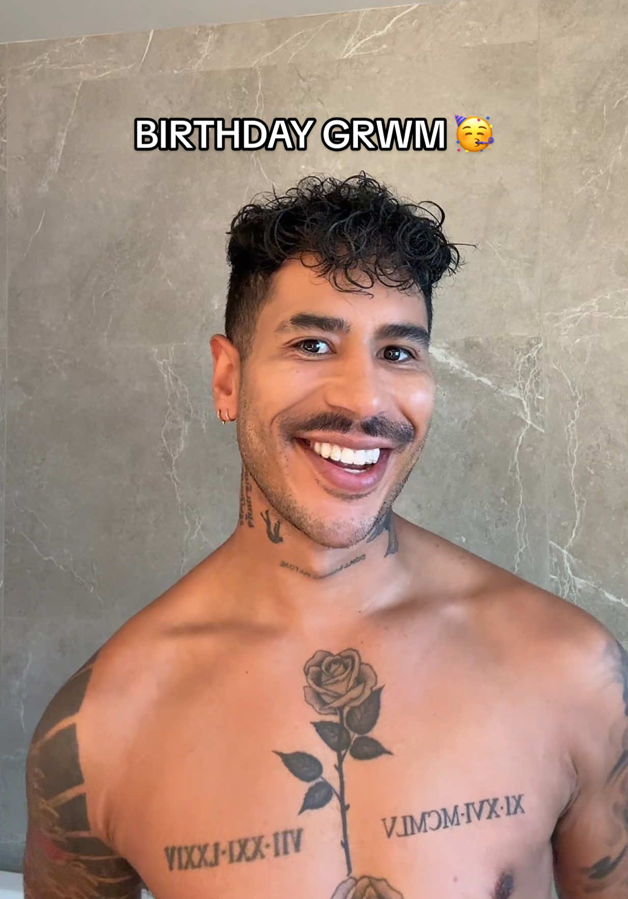 Get ready with me for my Birthday day 🥳 #birthday #grwm #morningvlog #mensskincare #mensmakeup 