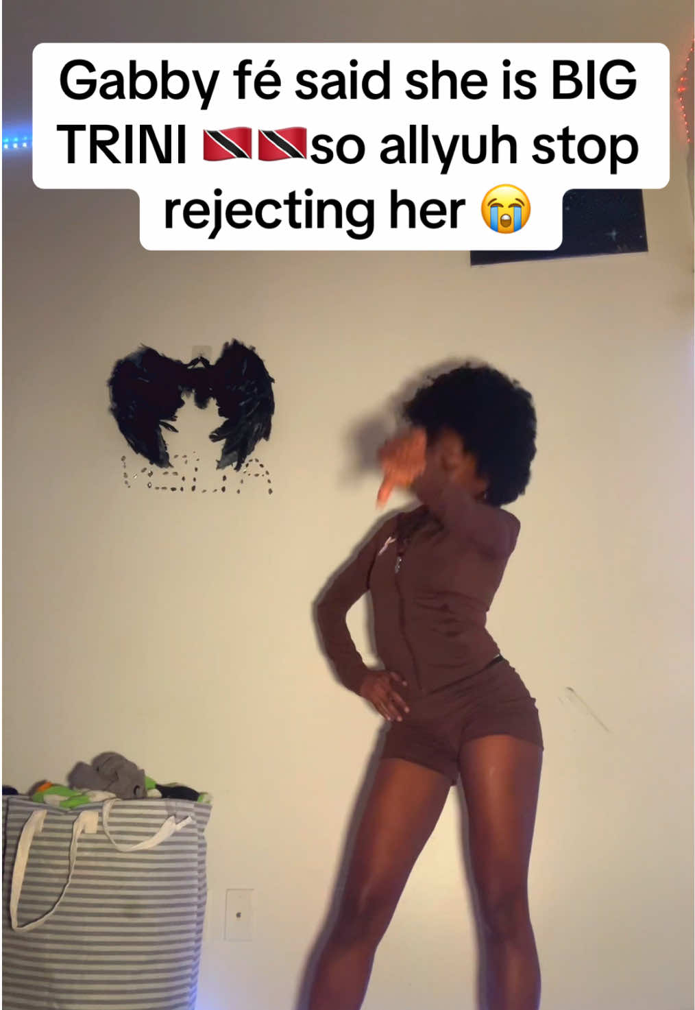 She is terrorizing the Trinis 😭😭 #trinidadandtobago🇹🇹 #gabbyfe #caribbeantiktok 