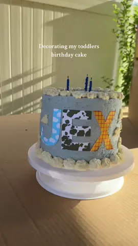 Decorating my toddlers birthday cake🎂 #sahm #birthdaycake #utah #toddlermom #decorate 