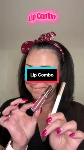 Lip Combo of the day! @Heart Percent liner in Cloudy Mauve @Anastasia Beverly Hills gloss in Sun Baked #lipcombo #lipcombos #lipliner #fyp #fypシ 