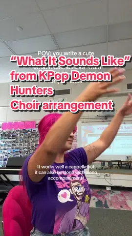 What a meaningful song that talks about healing, community, and accepting your flaws. I decided to just arrange the whole song for one of my choirs and we just started learning it! Want this arrangement? Link is in my bio!  #choir #kpopdemonhunters #musiceducation #musicteacher #choirteacher 