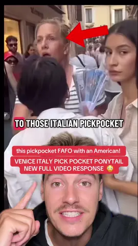 ITALIAN PICK POCKET GRAB PONY TAIL LADY RESPONSE UPDATE 😳 what do you think? 👀 