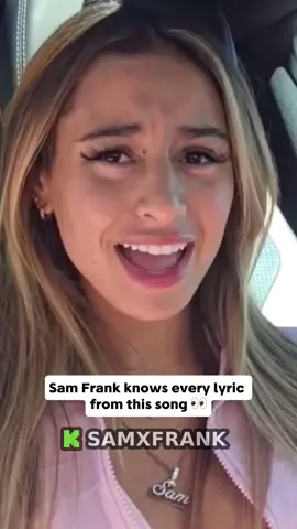 Sam Frank knows every lyric from this song 👀#samxfrank #samfrank #fypシ゚viral #song #fyp 