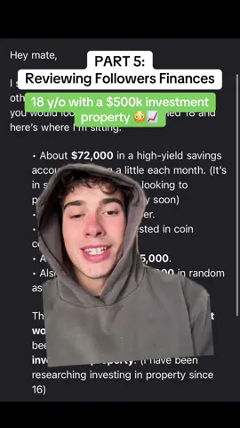 PART 5| 18 Year old with a $500k investment property 😳 #investing #PersonalFinance #money #rich #finance 