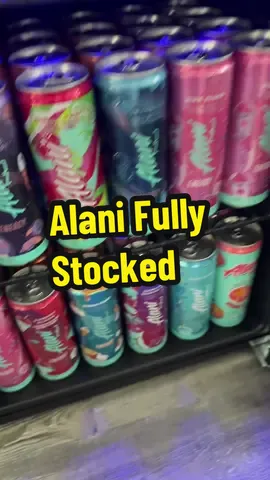 This fridge is fully stocked with my favorite beverages! Can someone tell my wife this is perfectly acceptable!! #fridge #alani #asthetics #drinks #energydrink 