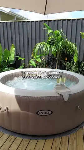 Banheira Ofurô Hidro Spa Inflável 🤩  Comente “eu quero” para receber o link do produto da shopee EM PROMOÇÃO 🤑 #banheira #ofuro #spa #banheiraofuro #banheirainflavel