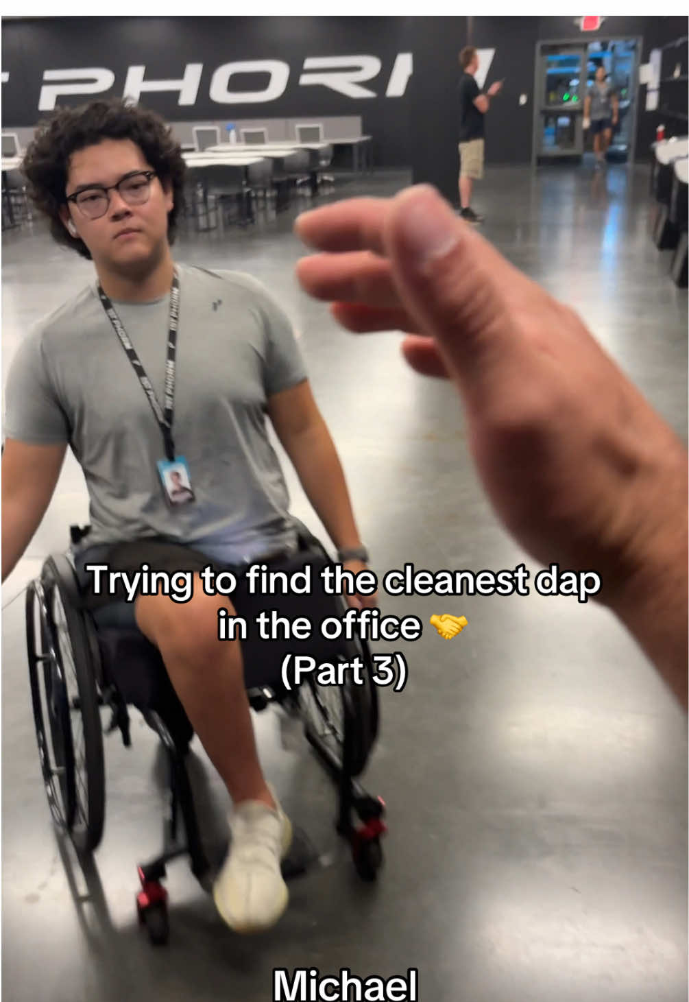 Who did it best? 🤝                           #officehumor #dap #handshake #1stphorm #fyp 