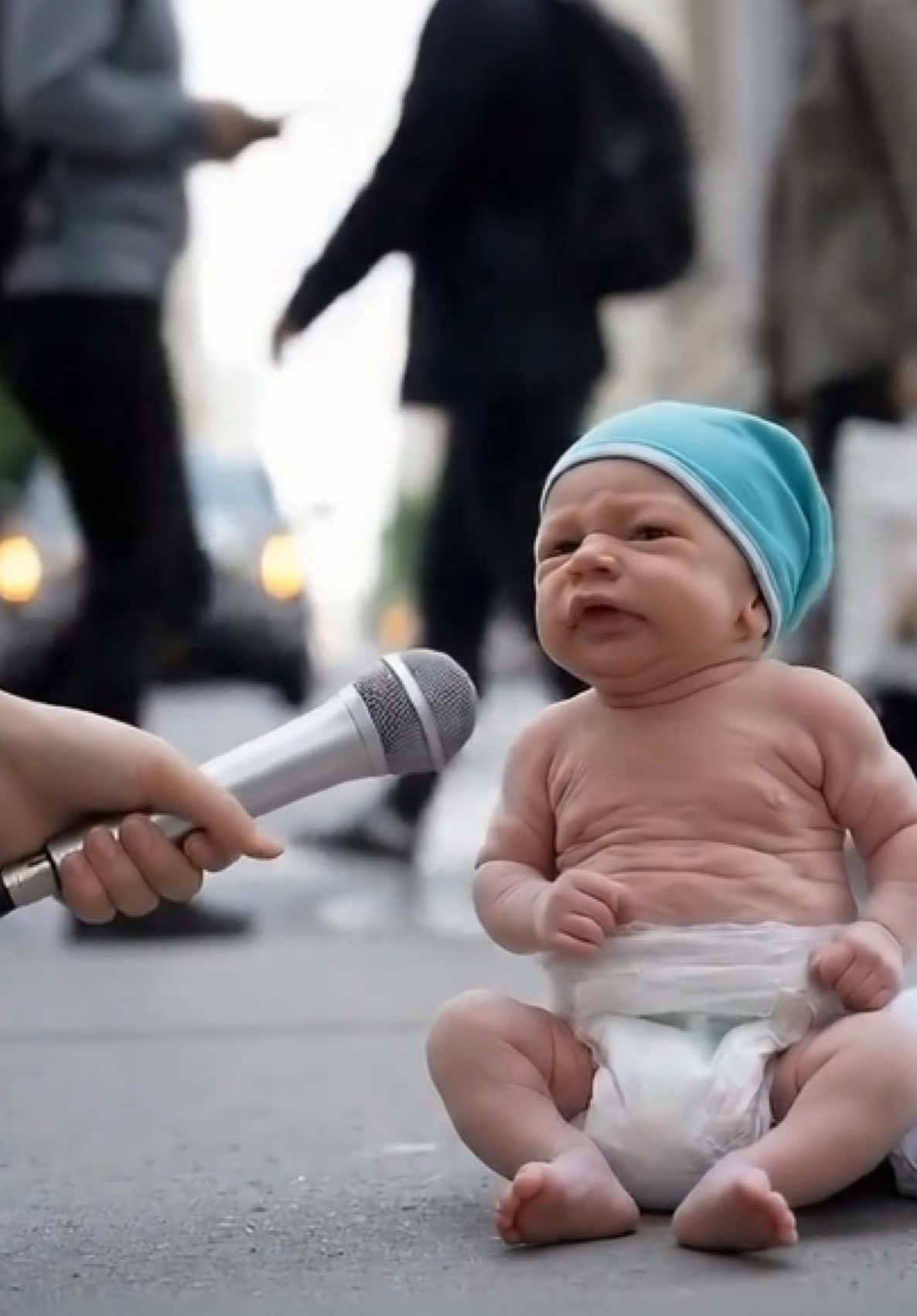 Baby interview: Hey baby, who you look like?#aibaby #babyinterview #funnybaby #cutebaby #lookslikegrandma 