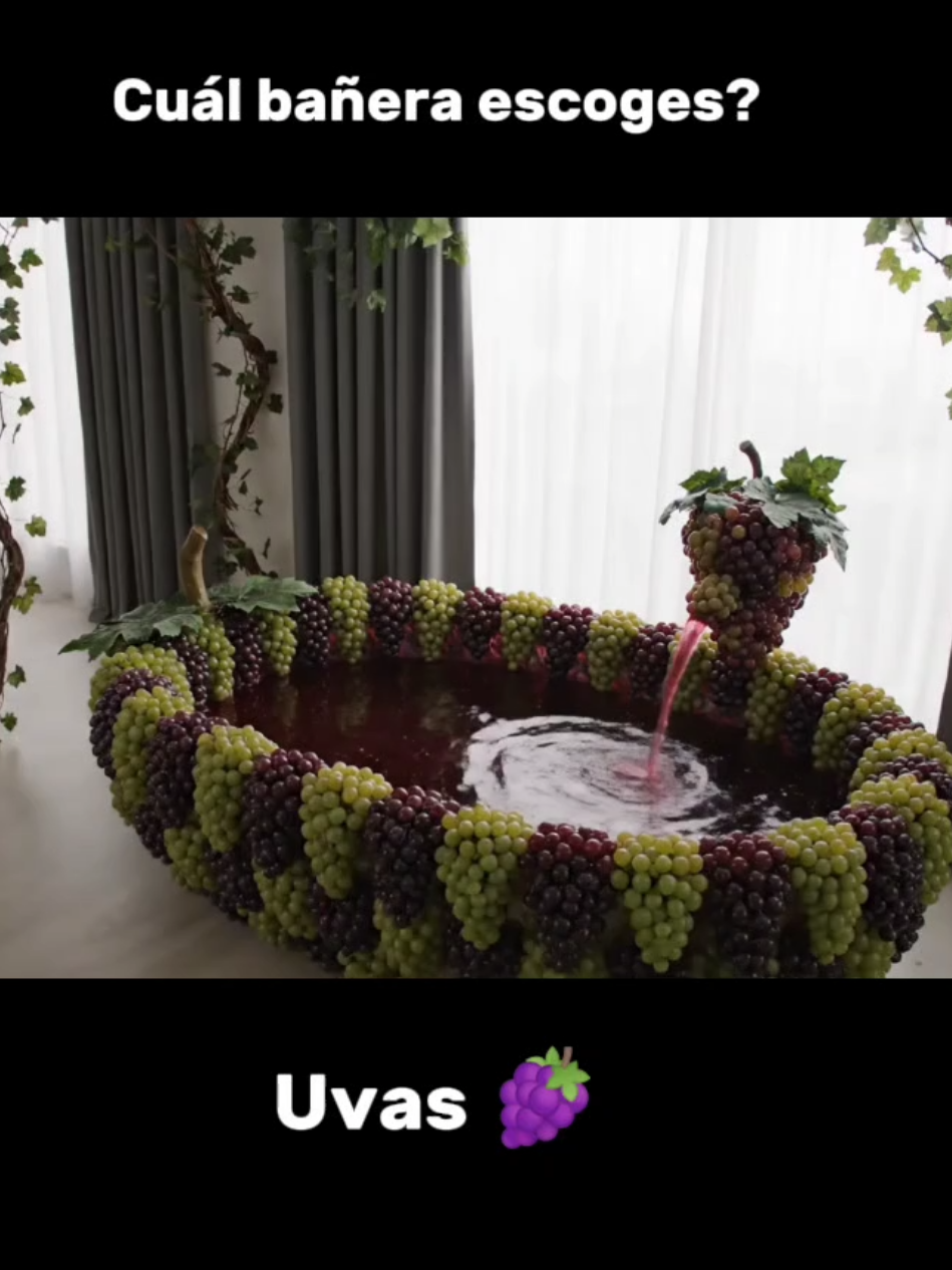 Que bañera escoges? imagina que no te has echado en 3 días #ia #ASMR #bañera #fruit #sandia 