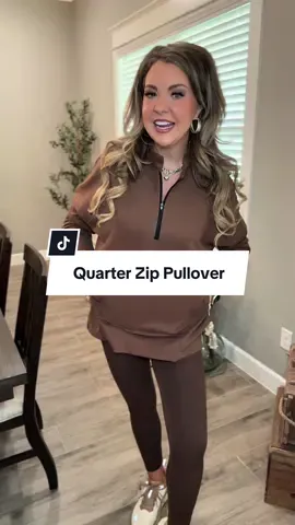 The coziest oversized quarter zip pullover from @Dokotoo. It’s the perfect length for leggings, super soft, and easy to throw on for that effortless casual look. A must-have staple for fall and winter layering. ✨ #QuarterZipPullover #LeggingsOutfit #CozyStyle #FallFashion #EverydayOutfits