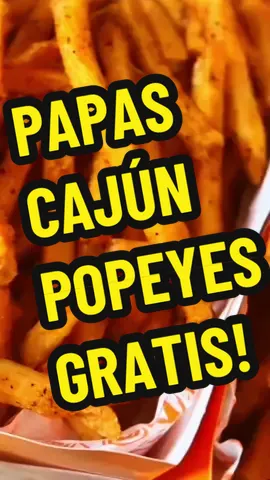 Papas fritas gratis en POPEYES ‼️ Por el Día de la Papa Frita, este miércoles 20, las primeras 30 personas en llegar a cada tienda POPEYES a nivel nacional y hacer el trend de “Dame un GRR” se llevarán 1 papa cajun regular totalmente GRATIS.  También del 20 a 22 de agosto se tienen estas dos ofertas en tiendas: 🥇 Dippers Box Papas Cajun – Medio kilo de papas cajun para los verdaderos lovers… ¡500 gramos de pura adicción! a S/19.90 + S/ 1 el vasote de salsa a elección 🥈 Y nuestro Dippers Box de 6 tenders o 10 alitas o 14 nuggets a solo S/29.90.  #PopeyesPerú #DíaDeLaPapaFrita #CajunLovers #papasfritas #popeyes 