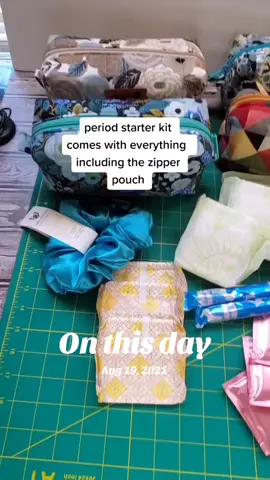 #onthisday this was a great idea that I did in 2021. It was perfect for the single dads, or for the dads that basically don't know what their daughters like and I love this product, I might bring it back.. #periodkit #menstrual #pouch 