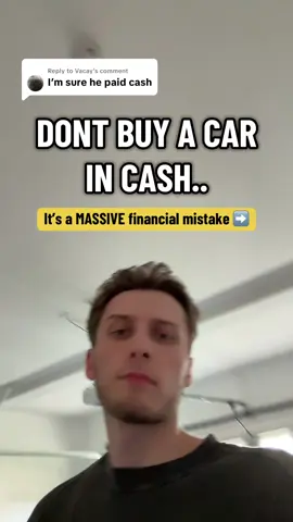 Replying to @Vacay Buying a car in cash is a MASSIVE financial mistake.. do this and make money elsewhere.  #howtotrade #daytrading #stockstowatch #tradingeducation 
