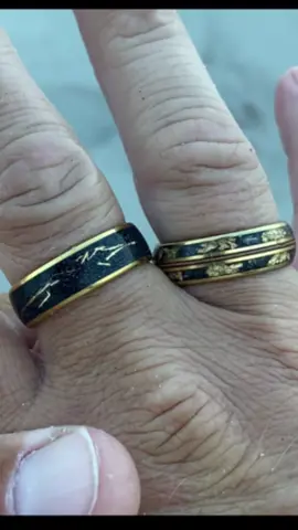 I can’t believe I found two meteorite rings within half a mile I think someone got divorced #lost #beach #treasure #gold #coob 