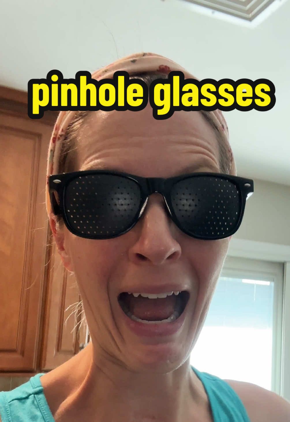 Like, how the heck!? NOT sponsored, I bought these!! 😅 #pinholeglasses #over40club 