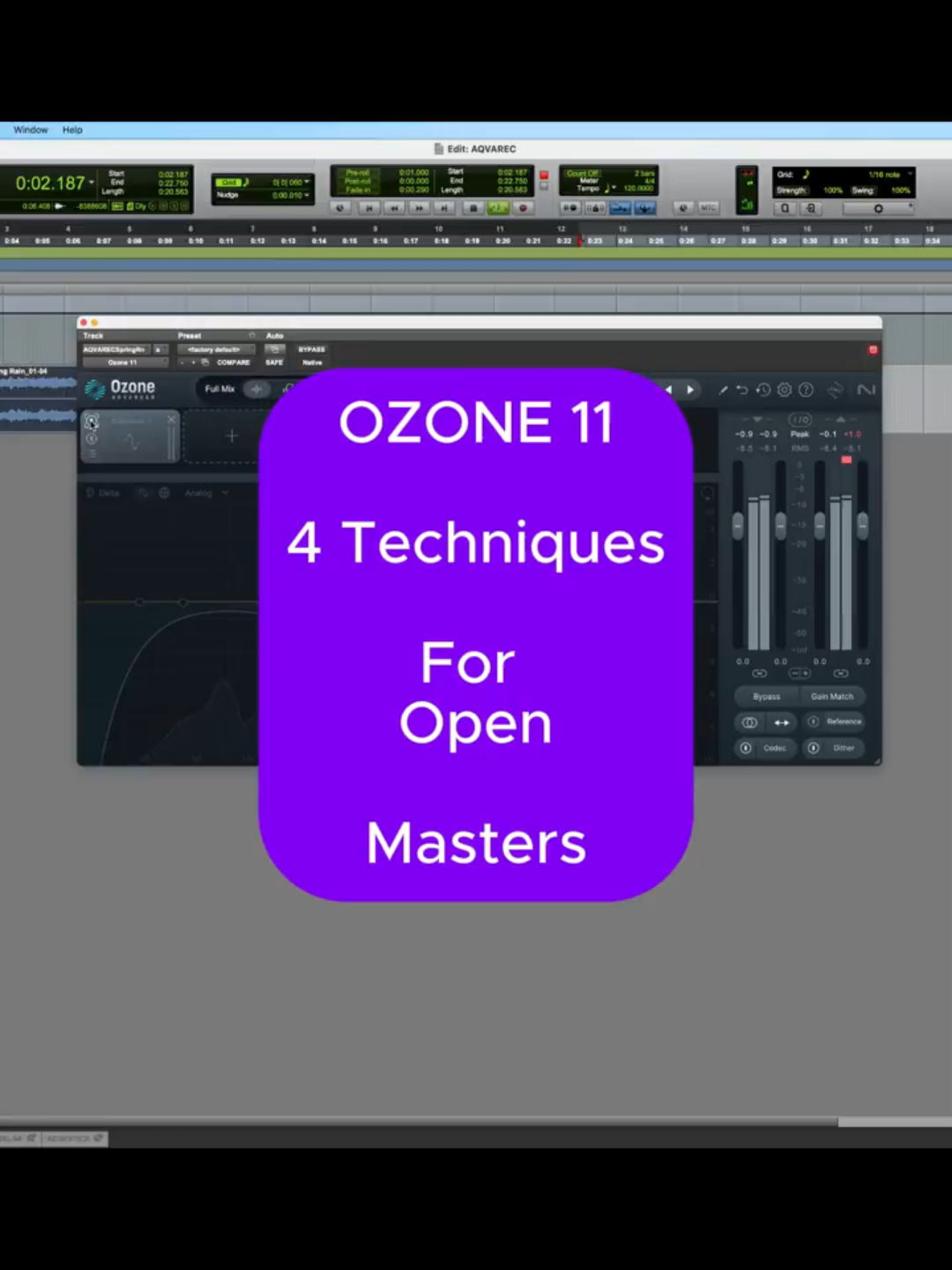 Ozone 11 mastering AQVAREC Spring Rain 1. EQ 2. Calrity Module 3. Multiband Compressor 4. Exciter #protoolstips #mixingengineer #protoolstipsandtricks #nicoessig #FYP #izotope #newmusic #ozone11 #musiciansoftiktok #howtomastermusic