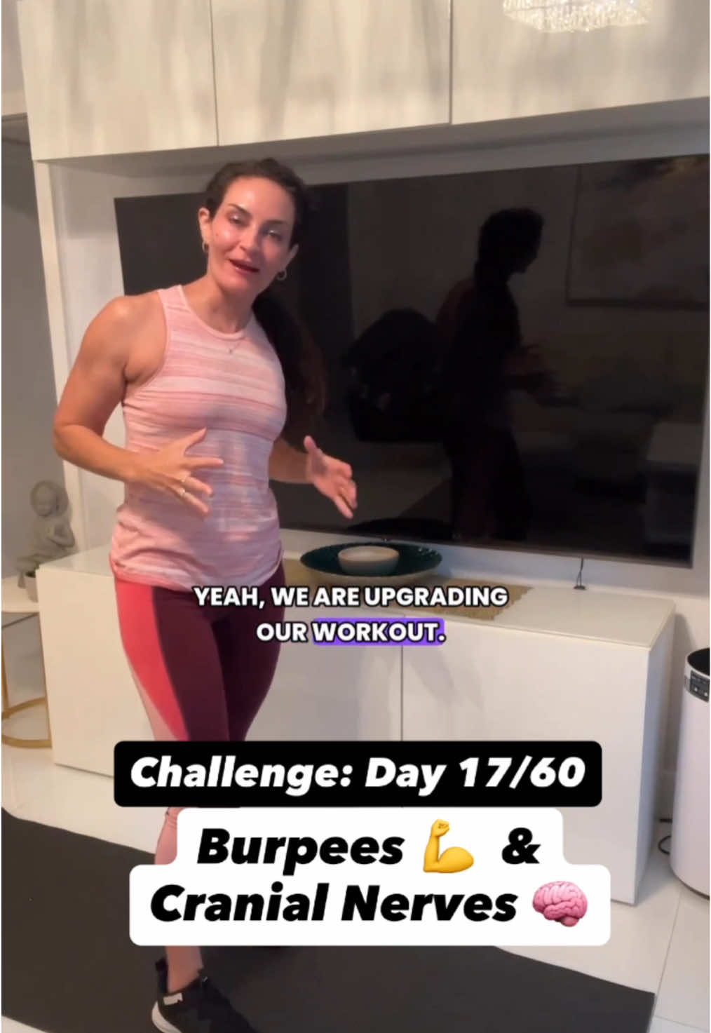Burpees & Cranial Nerves😁 Challenge: Day 17/60 #wittyanatomy #drbenaduce #anatomy #cranialnerves #burpeechallenge 
