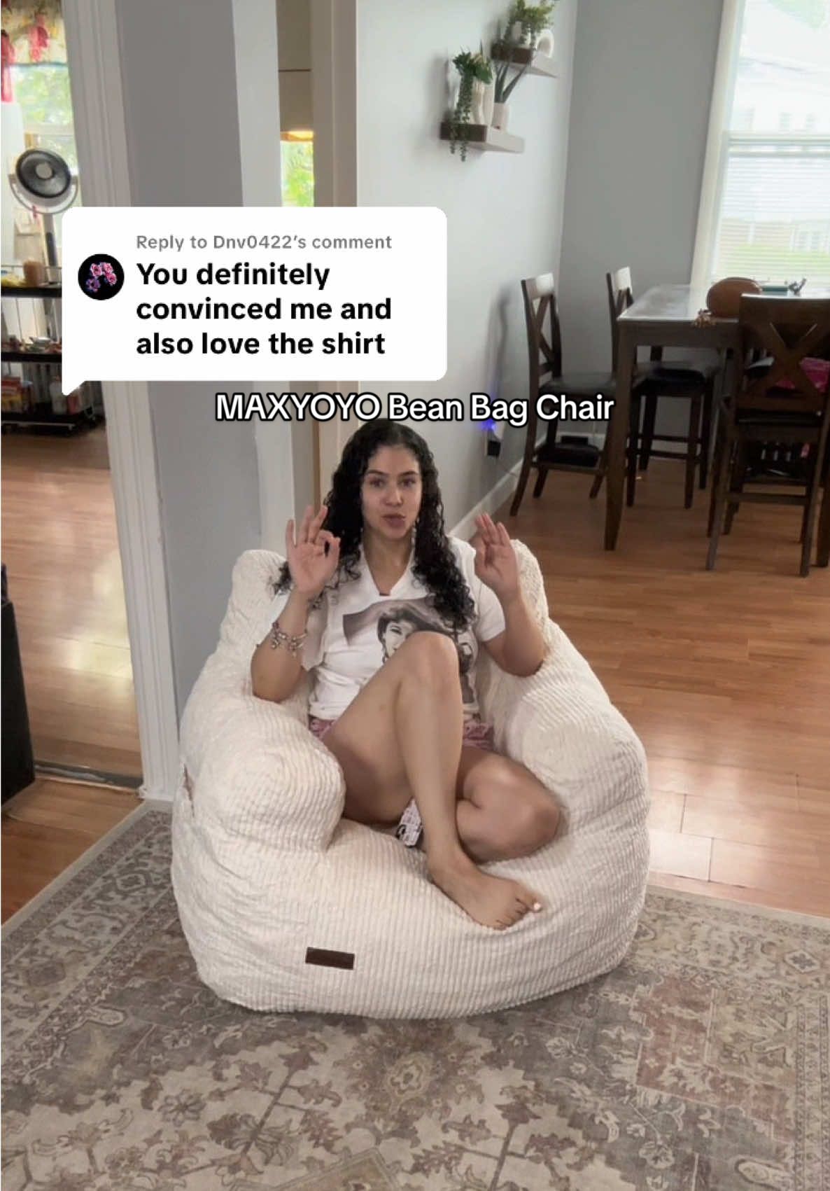 Replying to @Dnv0422 not your average bean bag for sure, its soo comfy & still 54% off!  #maxyoyo #beanbagchair #maxyoyobeanbagchair #tiktokshop #yamiluzd 