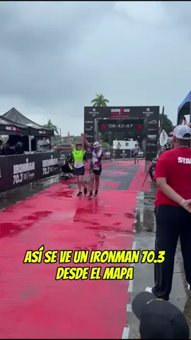 Así se ve el Ironman 70.3 de Panamá desde el mapita  #triatlon #triatleta #ironman70.3 #panama 