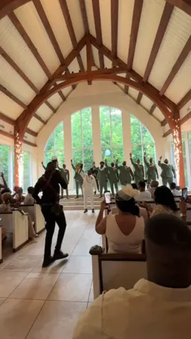 When your groom/ husband does a WWE Roman Reigns entrance on wedding day because it’s his day too! #wedding #WWE #wwetiktok #romanreigns #bride 