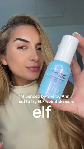 Shelby Ann made me buy it! After seeing her talk about the viral e.l.f. Hydrating Thirst Burst Drops, I finally caved. Honestly… it’s lightweight, super hydrating, and makes my skin feel fresh without being heavy. Feels perfect for everyday glow ✨ Would you guys try this ELF drop too or am I just easily influenced? 😂 #elfSkin #elfSkincare #elfCosmetics  #fyp #shelbyann 