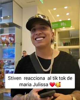 stiven se puso feliz #mrstiven #mariajulissa