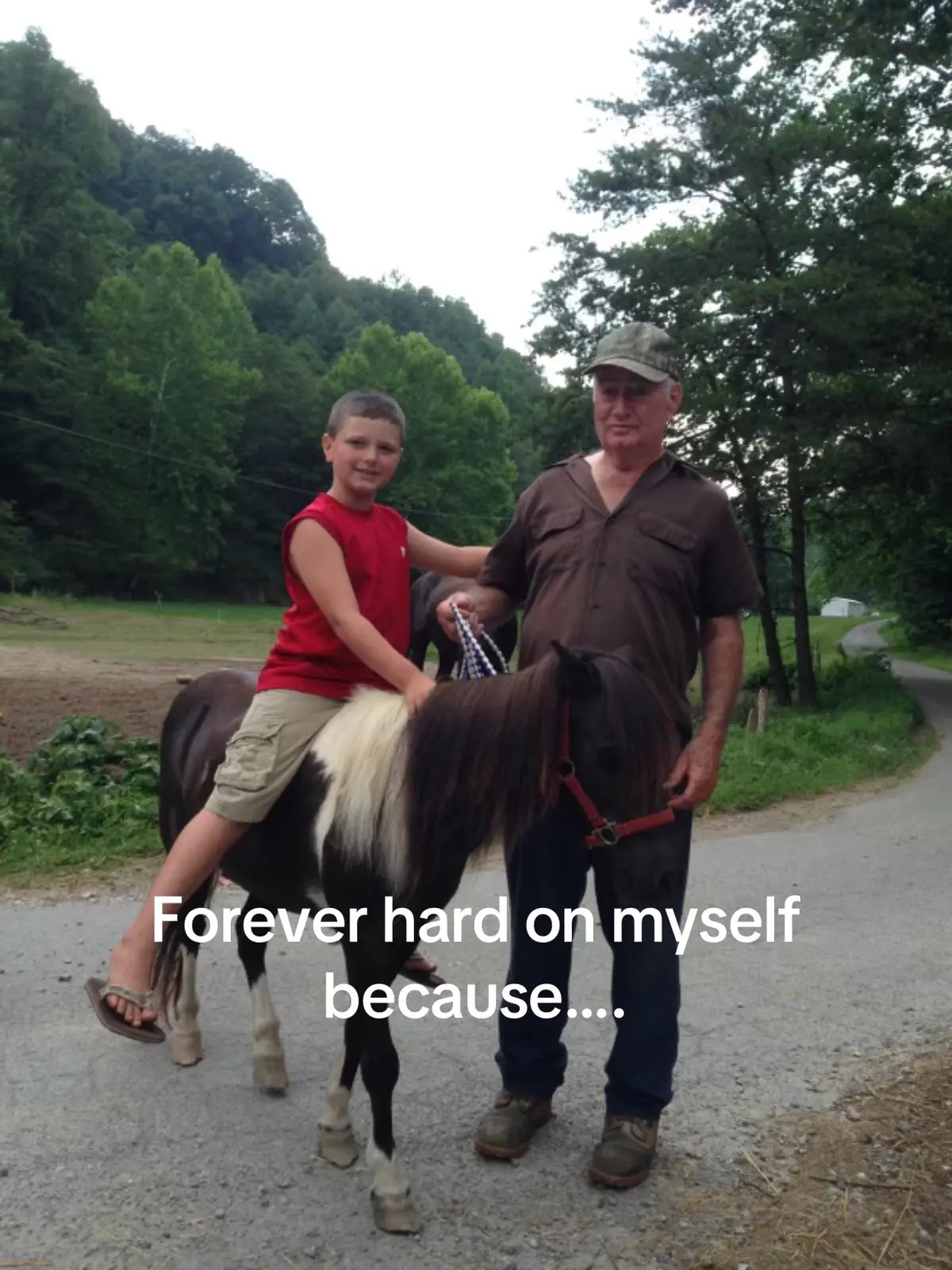 #foryoupage #fyp #grandpa I always think about how he never got to see me ride his horses while he was alive, he always talked about it but I was too scared to ride at the time…. 