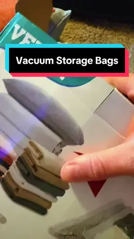 Save space in your closet or under the bed this fall or winter with these vacuum storage bags! #storagehacks #spacesaving #fall #cleaning 