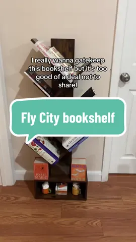 Obsessed!! @Flycityhome #flycitybookshelf #bookshelf #tiktokshopcreatorpicks #BookTok #bookshelforganization 