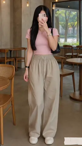 Quần kaki form rộng gió hàn thoáng mát#thoitrang #aosomi #quankaki #quansuong #quansuongnu 