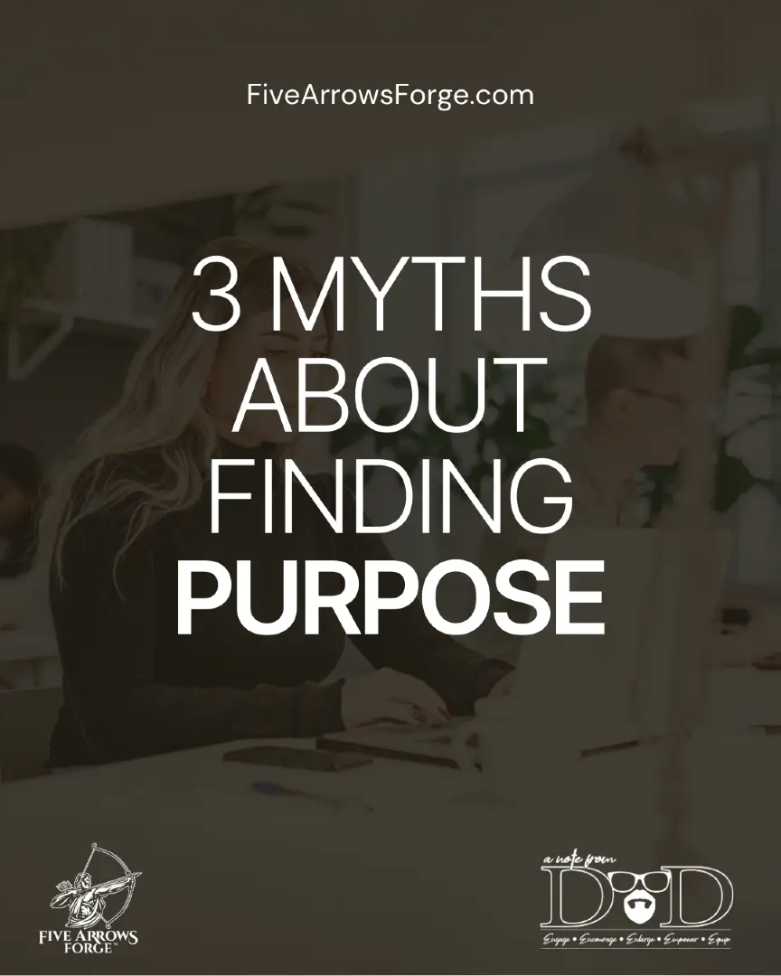 A career can be part of your purpose, but it’s not the whole story. Your true purpose shows up in how you live, how you lead, and how you impact the people around you—long after the job title changes. Men, it’s time to redefine what purpose really means. DM me ‘CLARITY’ and I’ll send you a free tool I use with clients to help you cut through the noise and start living with clarity, conviction, and purpose. #aNoteFromDad #FiveArrowsForge #worklifebalance #dadlifehumor #purpose #coach #dadtok #mindset