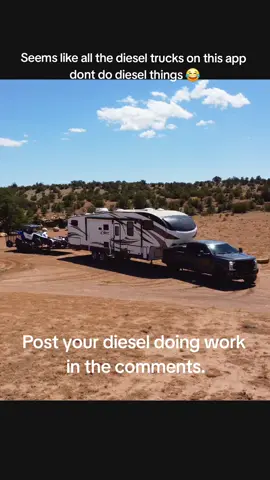 Lets see the diesels doing diesel things in the comments!  #powerstroke #diesel #truck #ford #camping 