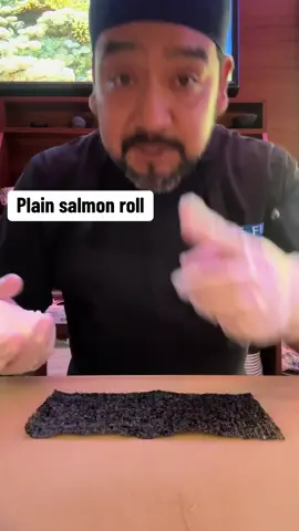 PLAIN SALMON ROLL🍱🥢 #salmon #maki #sushi  #food #tutorial 