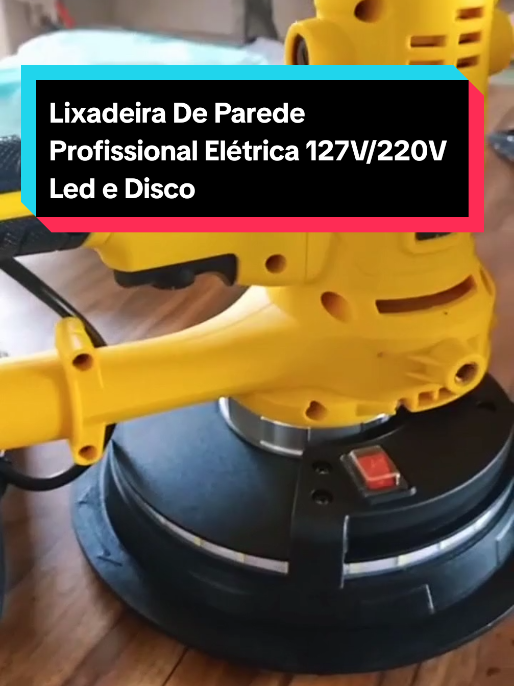 Lixadeira De Parede Profissional Elétrica 127V/220V 750W Polidor Com Led e Disco Completo GARANTA A SUA AGORA #creatorsearchinsights #tiktokshopchegou #tiktokshop #lixadeiradeparede #lixadeira 