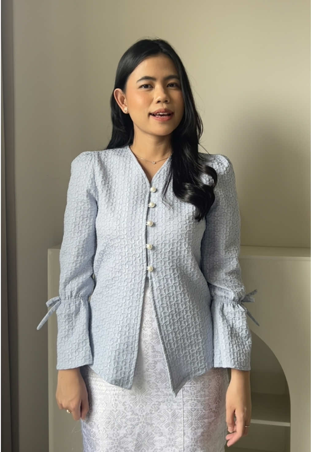 Motif powder blue chana II gaakan restock ya beb🥹 kalau stocknya masih ada langsunh checkout payment🥰 #kebaya #kebayamodern #kebayalamaran #fyp #fypage 