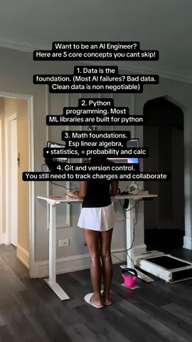 Complete roadmap to being an AI engineer in my bio. :) #aiengineer #coding #code #programmer 
