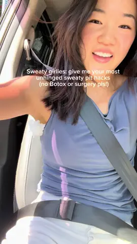 Mine is stuffing my pits with tissues and blasting the AC on the way to the function (can attest that it does not work in nyc) #sweatygirlproblems 
