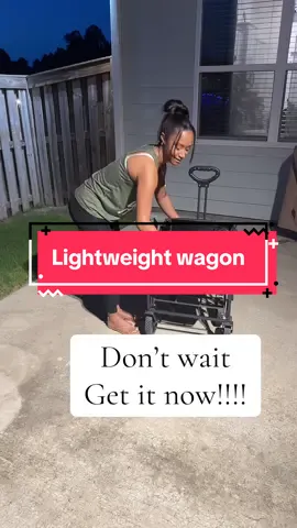 This lightweight foldable shopping cart holds SO much weight and it's on Sale! #tiktokshopspringsale #shoppingcart #stroller #wagonstroller #strollerwagon