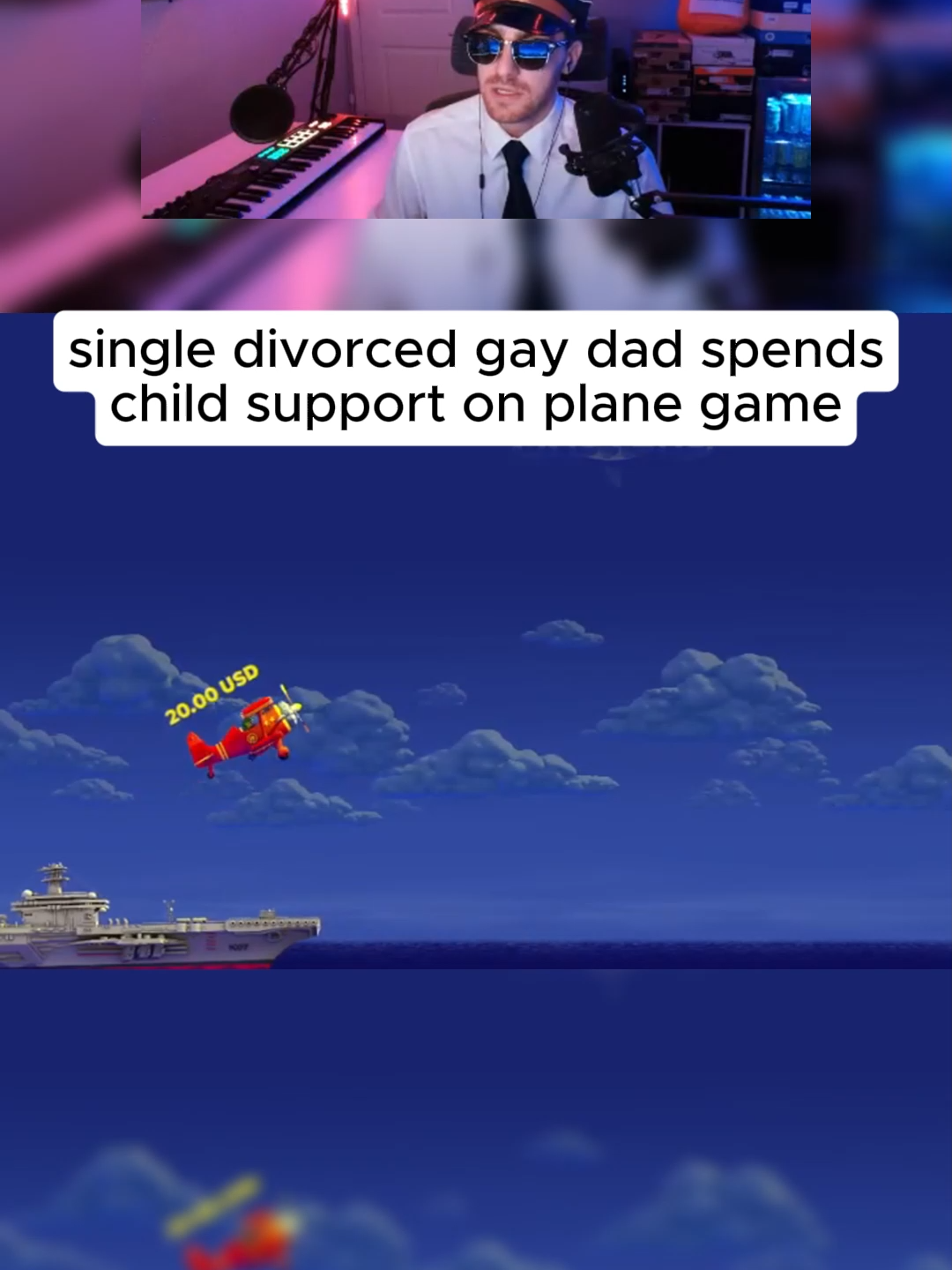 Divorced gay father test his luck #planegame #aviamasters #kickstreaming