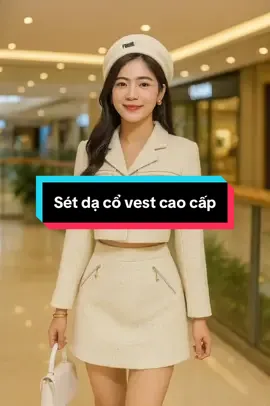 Sét dạ cổ vest cao cấp dành cho nữ #thoitrang #xuhướng #thoitrangnu #aokhoac #viral  @PhuongLinhshop 