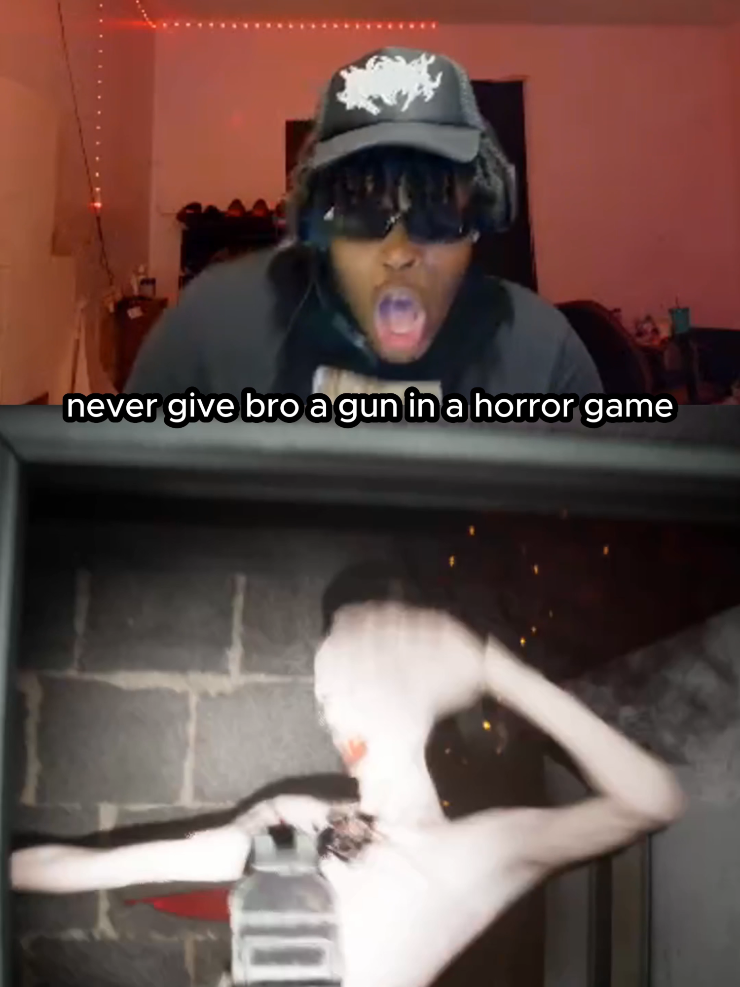 bro got the ghosts hiding from him 😂 (Twitch/YT: HeyyVance) #chuxie #amberalert #scarygames #jumpscare #fypage #viral