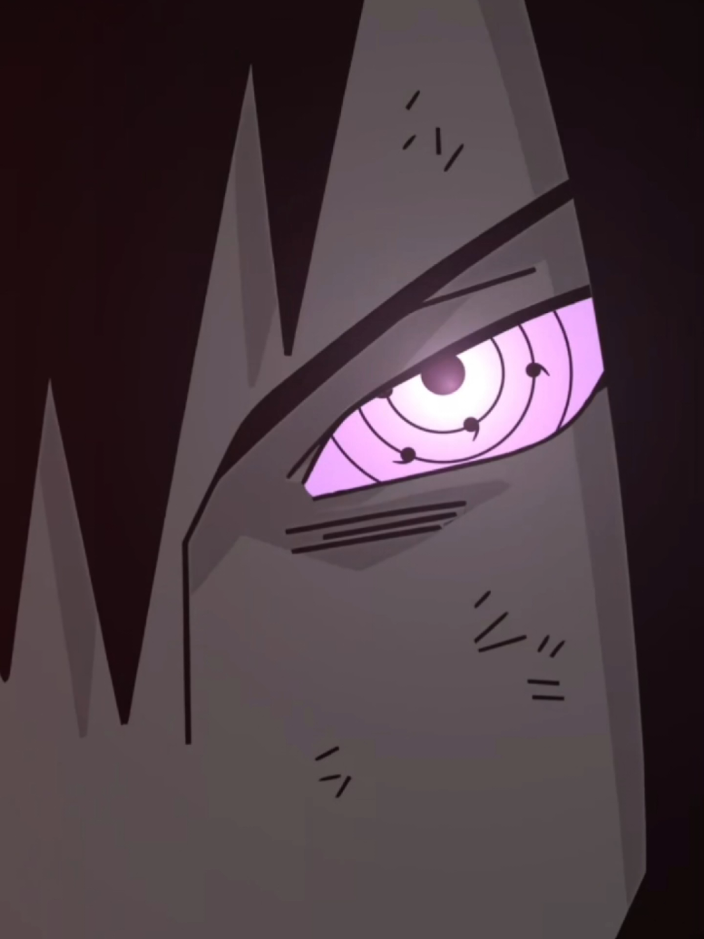 Eyes of destruction, vision of fate (Download wallpaper in Bio) #Sasuke #Rinnegan #NarutoShippuden #AnimeWallpaper #LiveWallpaper 