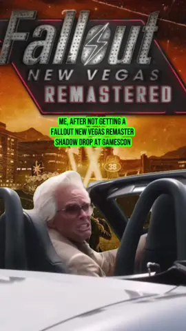 How dare they not release a fallout new Vegas remaster at ganescon! #falloutnewvegas #fallout #gamescom #falloutmemes #fyp 