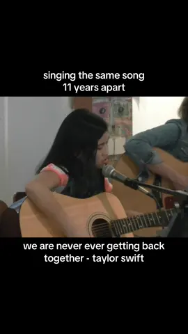been a minute since i did one of these!!! 11 year old me vs 22 year old me :))  #taylorswift #singing #tloasg #ts #weareneverevergettingbacktogether #music #taylornation #foryou 