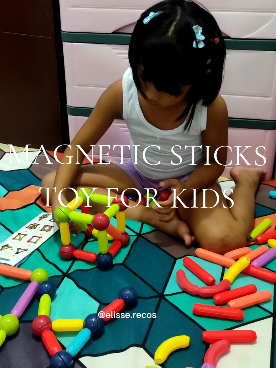 Hindi na glued sa phone ang mga kids! Sobrang saya nila sa magnetic sticks—creative play na, educational pa✨perfect pang regalo🎁 #magneticblocks #toys  #tiktokmademebuyit #fyp #buildingblocks 
