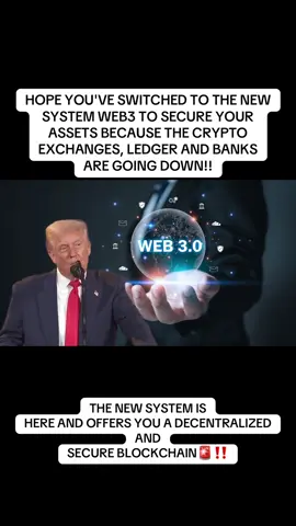 Centralized banks, exchanges & platforms tied to the Fed system are collapsing. The new era is here: Web 3.0 – Decentralized | Secure | Private 🔒🪩 Click the link in bio for guidance. #futureoffinance #defi #trump #fyp #cryptocurrency #web3 #crypto #banking #metaverse #bank #nft #xrp #ripple #defi #metaverse #nft #investing #cryptok #hodl #buythedip #blockchain #usa #uk #canada #decentralized #isocoins #iso20022 #ripple #today 