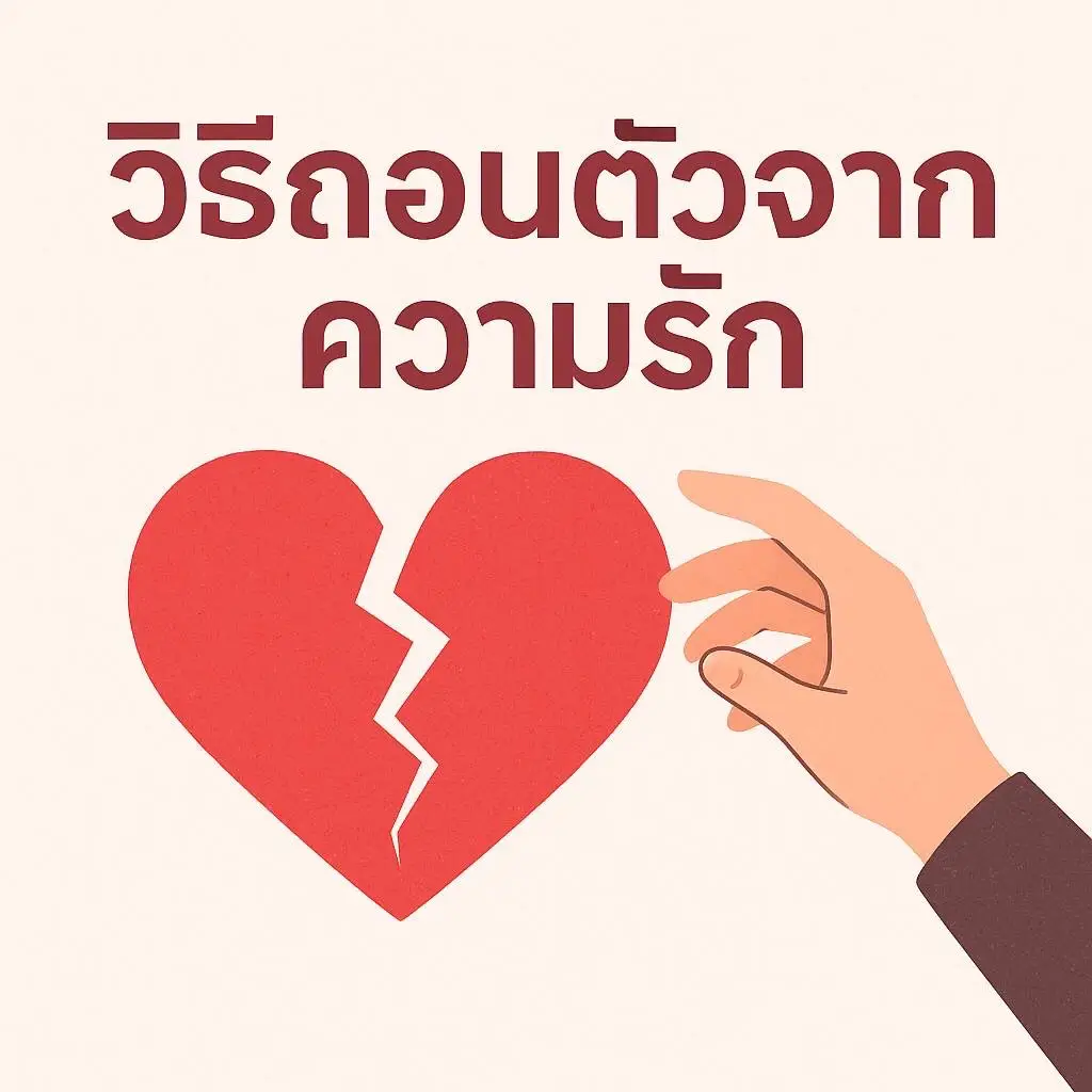 💔 6 วิธีถอนตัวจากความรักอย่างนุ่มนวล 💔 การตัดใจไม่ใช่เรื่องง่าย แต่ถ้าเราต้องเดินออกมาเพื่อรักษาหัวใจตัวเอง ลองทำตามนี้ดูนะ 	1.	ยอมรับความจริง – อย่าหลอกตัวเองว่าเขาจะเปลี่ยน ทุกอย่างที่เห็นคือคำตอบแล้ว 	2.	เว้นระยะห่าง – ลดการติดต่อ เลิกส่อง เลิกติดตาม ปล่อยให้เวลาเยียวยา 	3.	ดูแลตัวเอง – ทำสิ่งที่รัก ออกกำลังกาย แต่งตัวสวย ไปเที่ยวกับเพื่อน 	4.	เขียนความรู้สึกออกมา – การระบายช่วยปลดปล่อยความเจ็บปวด 	5.	สร้างเป้าหมายใหม่ – โฟกัสอนาคตแทนที่จะยึดติดกับอดีต 	6.	ให้เวลาใจ – ไม่ต้องรีบรักใหม่ แค่รักตัวเองให้มากขึ้นก่อน การถอนตัวจากความรักไม่ใช่การแพ้ แต่คือการเลือกสิ่งที่คู่ควรกับหัวใจคุณ 🌹 #ความรัก #ตัดใจ #วิธีถอนตัวจากความรัก #รักตัวเอง #เยียวยาหัวใจ     