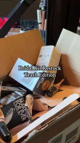A little peek into a kit restock #restockwithme #whatsinmymakeupbag #promakeupkit #bridalmakeupartist 